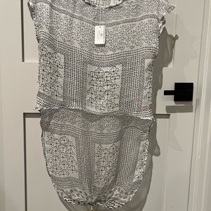 laLESSO Fundo Silk High-Low Silk Top